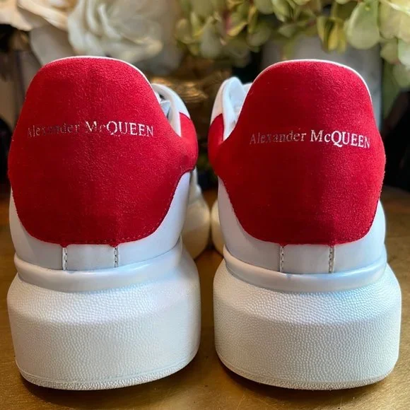 Alexander McQueen “Red and White Oversized Sneakers